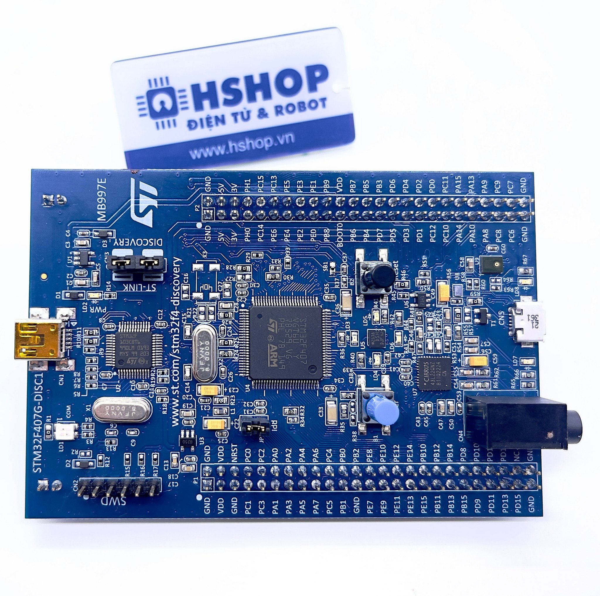 Kit STM32F407 Discovery (ARM Cortex M4 + DSP Core)