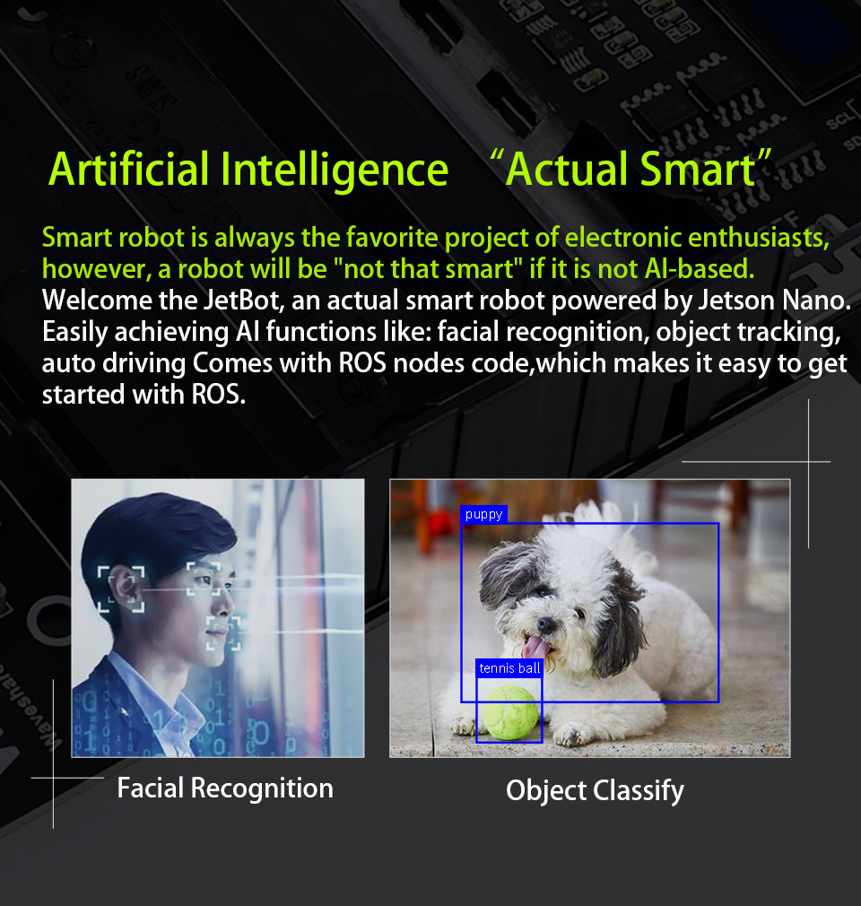 JetBot AI Kit, AI Robot Based on Jetson Nano