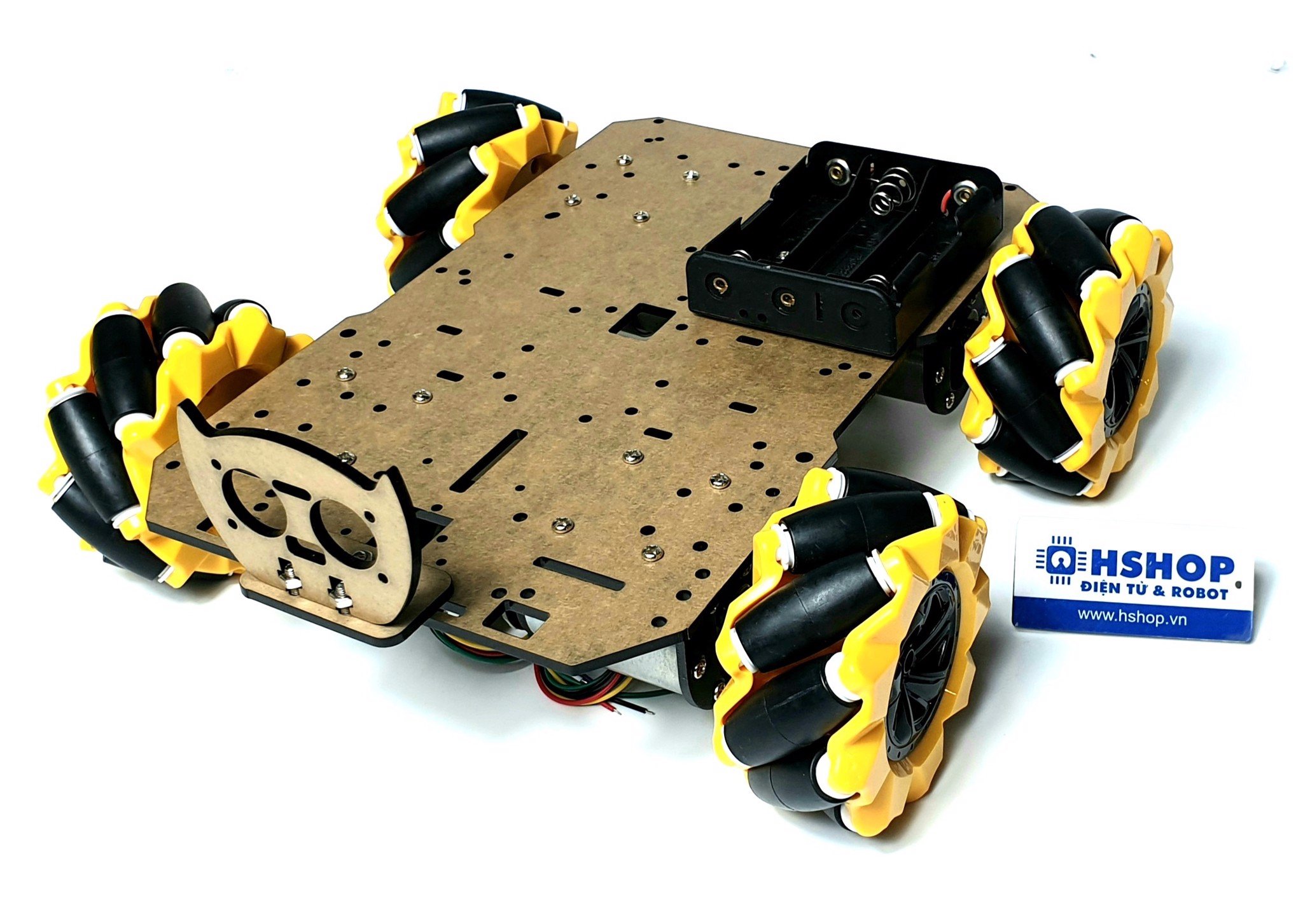 Khung xe Robot Chasiss Black Cat Mecanum Servo JGB37-520