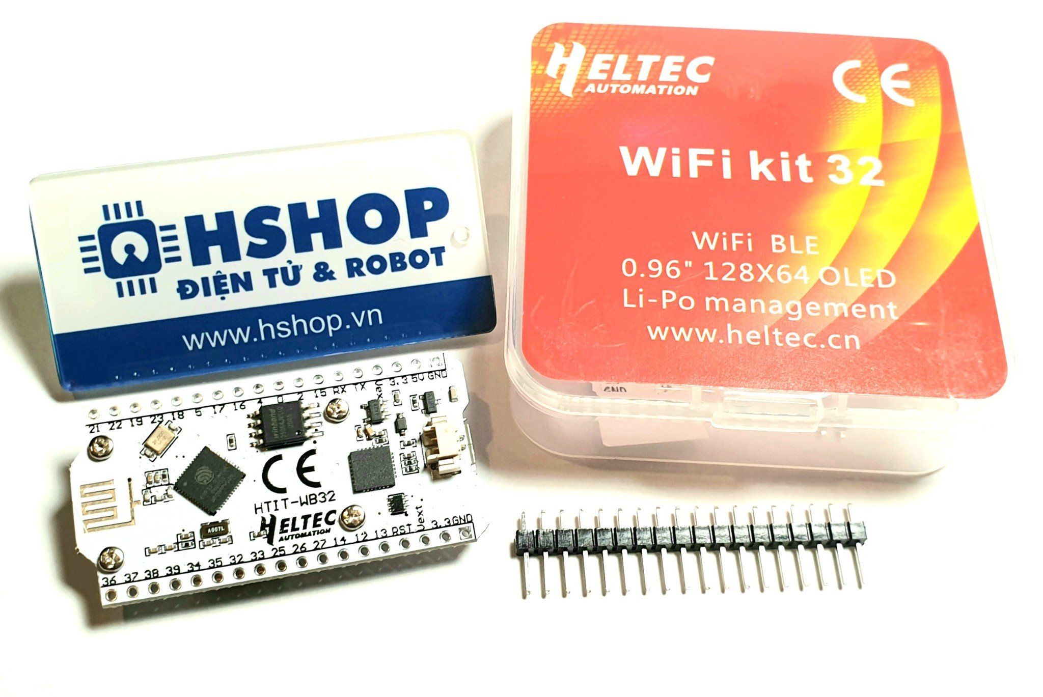 Kit RF thu phát Wifi BLE ESP32 Oled Heltec