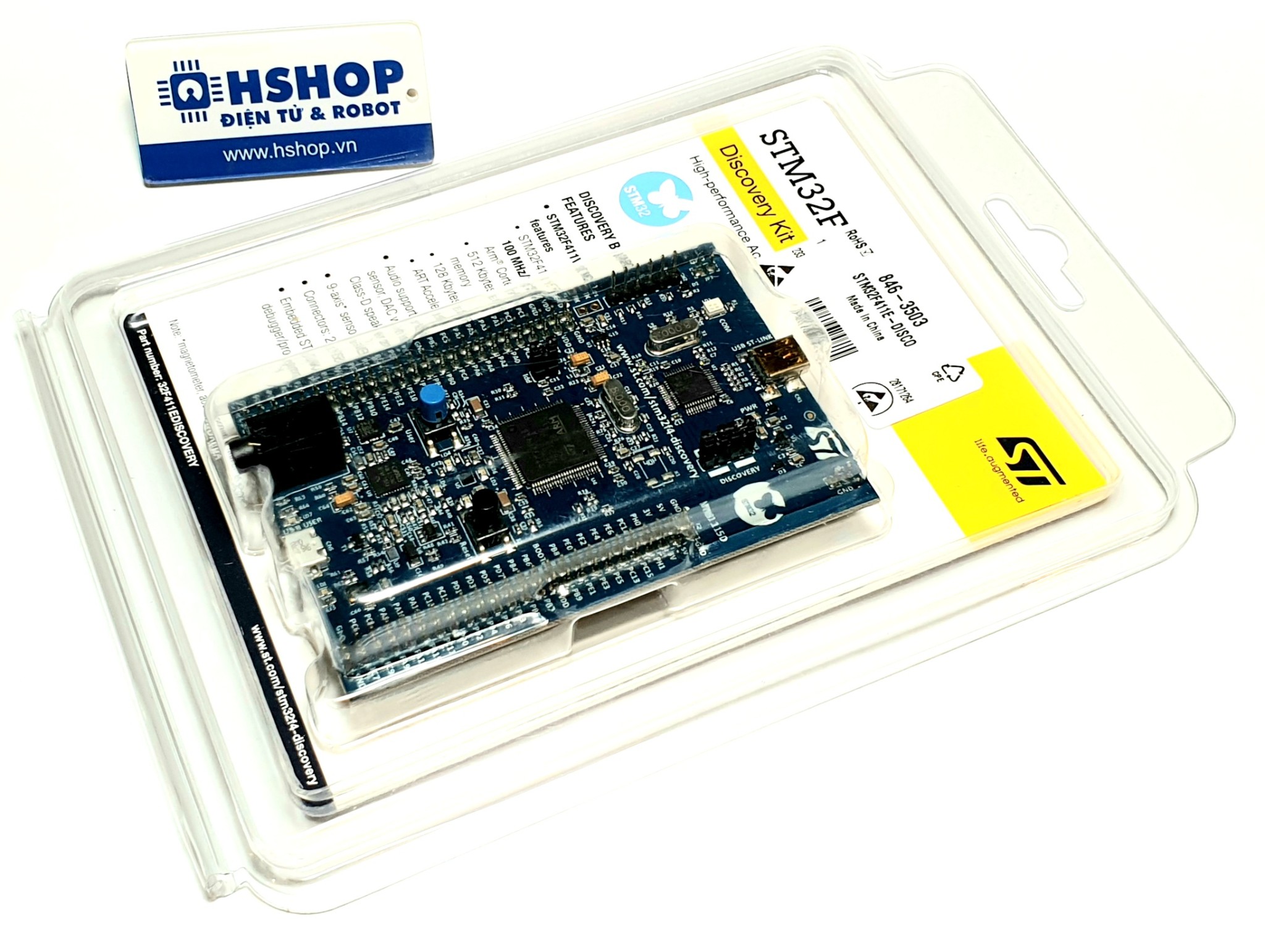 Kit STM32F411 Discovery (ARM Cortex M4 + DSP Core)