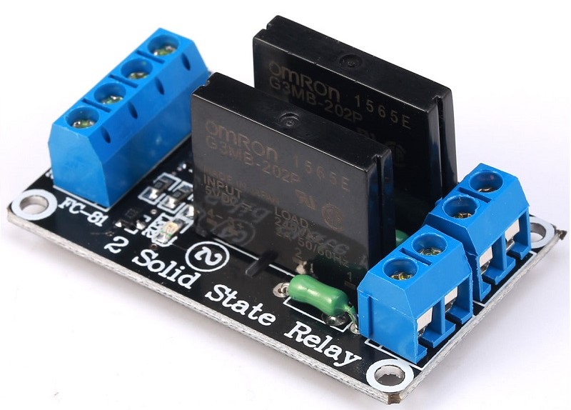 Mạch 2 Chanel Solid State Relay (SSR) 2A240VAC