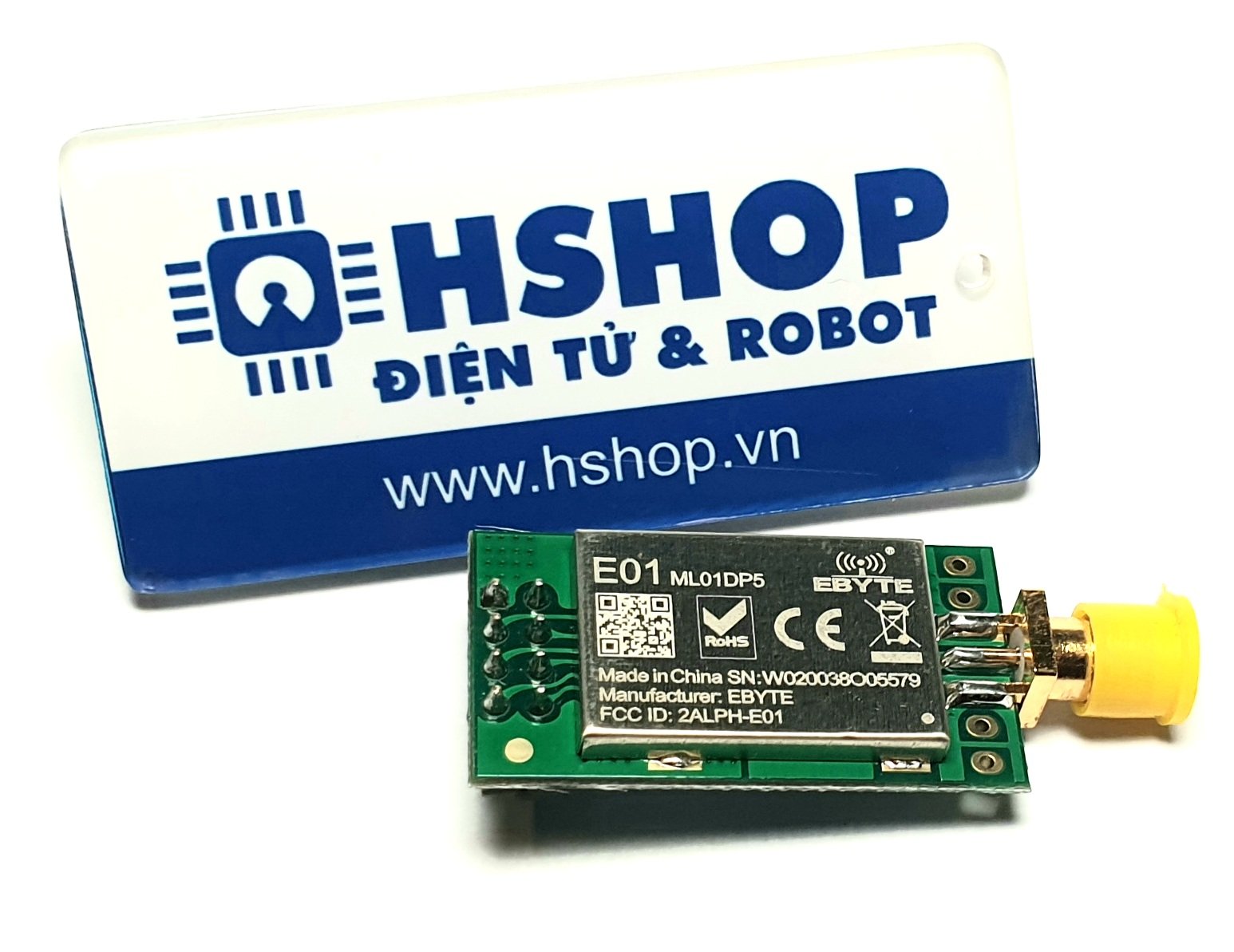 Mạch thu phát RF NRF24L01+ PA + LNA 2.4Ghz EBYTE E01-ML01DP5