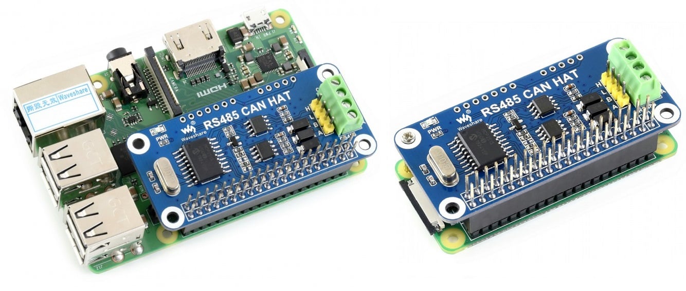 Mạch Waveshare RS485 CAN HAT for Raspberry Pi