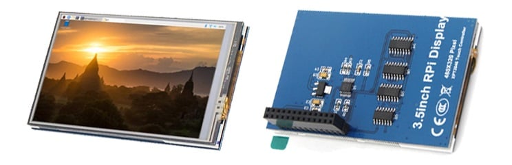Màn Hình LCD 3.5 inch Raspberry Pi Cảm Ứng Điện Trở