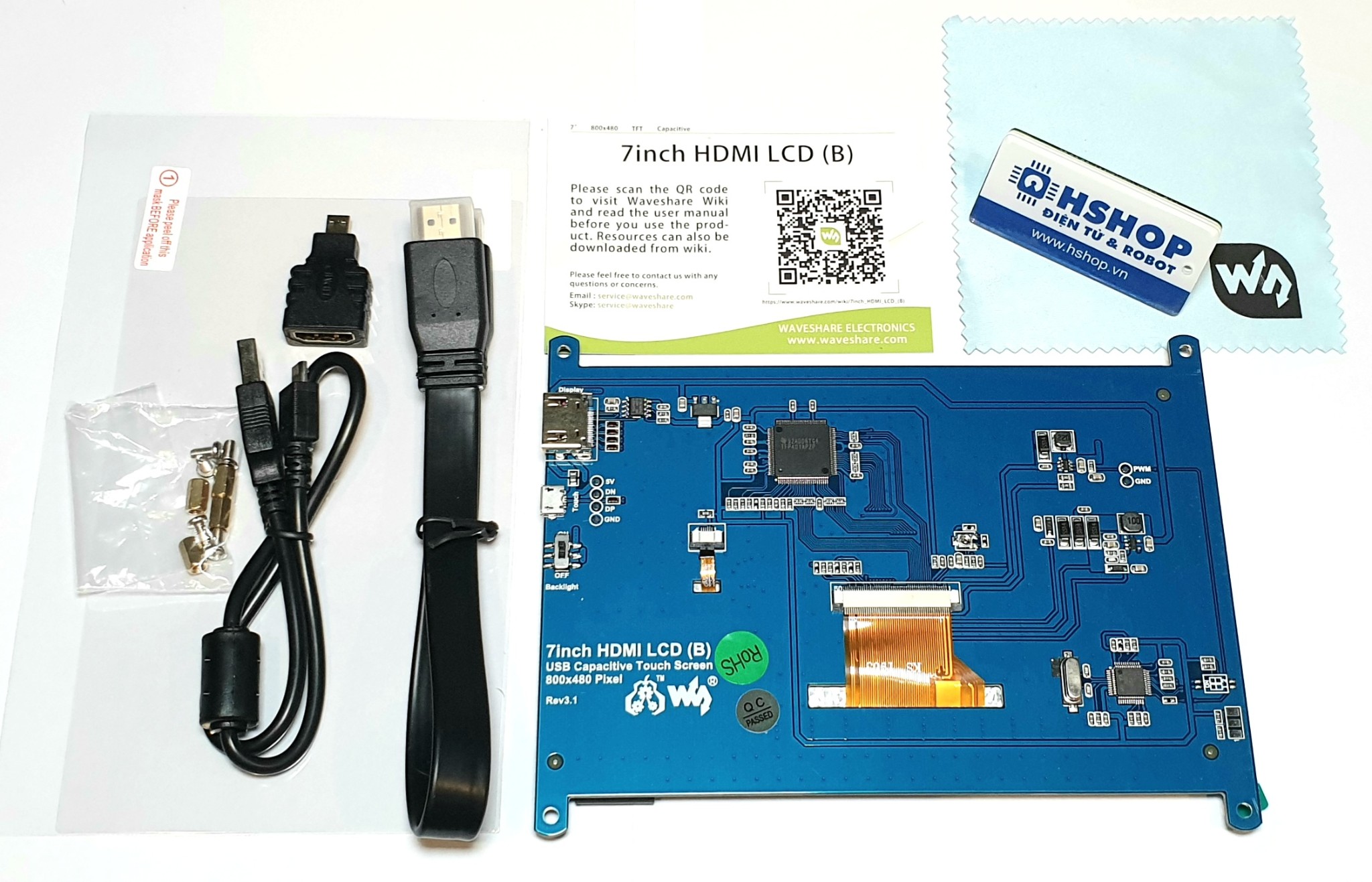 Màn hình Waveshare 7inch HDMI Capacitive Touch Screen LCD (B)
