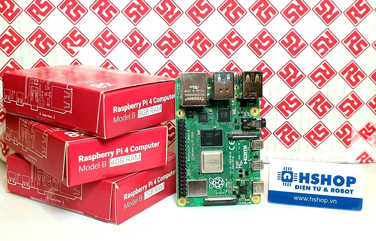 Máy tính Raspberry Pi 4 Model B (Made in UK)