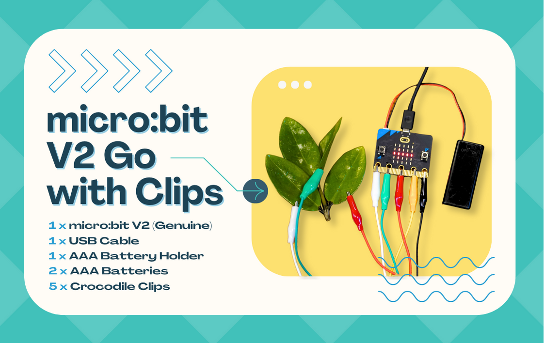 Kit học lập trình STEM cho trẻ em Micro:bit V2 Go with Clips
