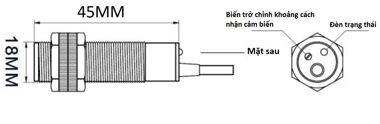 Cảm biến vật cản hồng ngoại E18-D80NK Adjustable IR Infrared Proximity Sensor