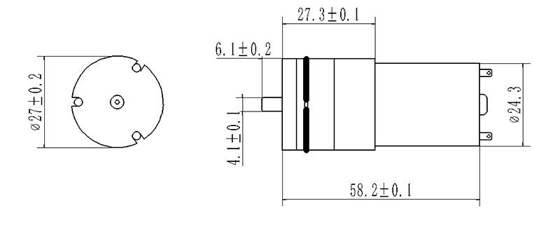 Động cơ bơm khí 370 Air Pump Motor 12VDC