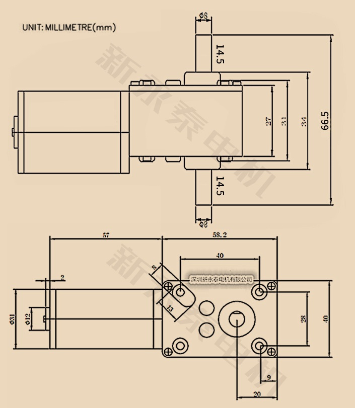 Động cơ DC giảm tốc 5840-31ZY High Torque Self-Lock DC Geared Motor