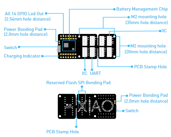 Mạch Grove Shield for Seeeduino XIAO - with embedded battery management chip