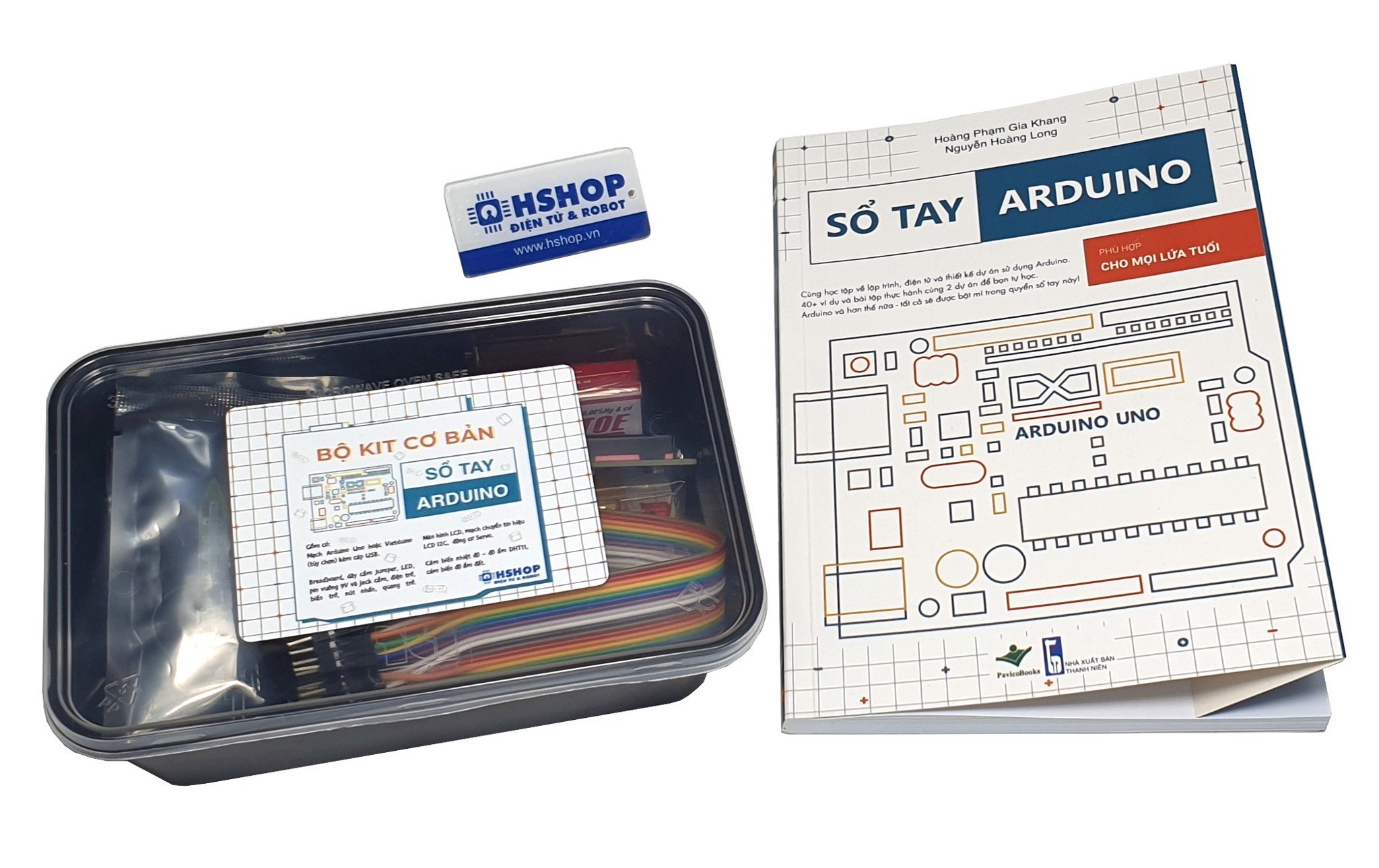 Sách sổ tay Arduino Handbook + Bộ Kit phần cứng