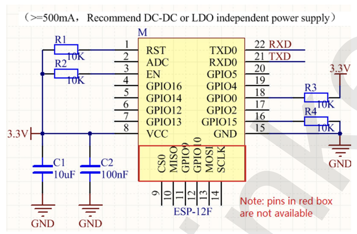 Mạch thu phát Wifi SoC ESP8266 ESP-12F Ai-Thinker