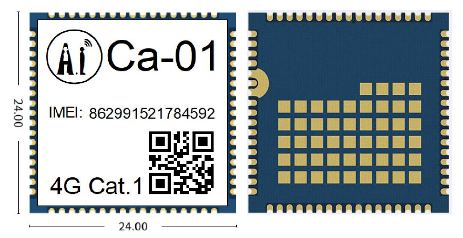 Mạch 4G LTE CAT1 Ca-01 Module Ai-Thinker