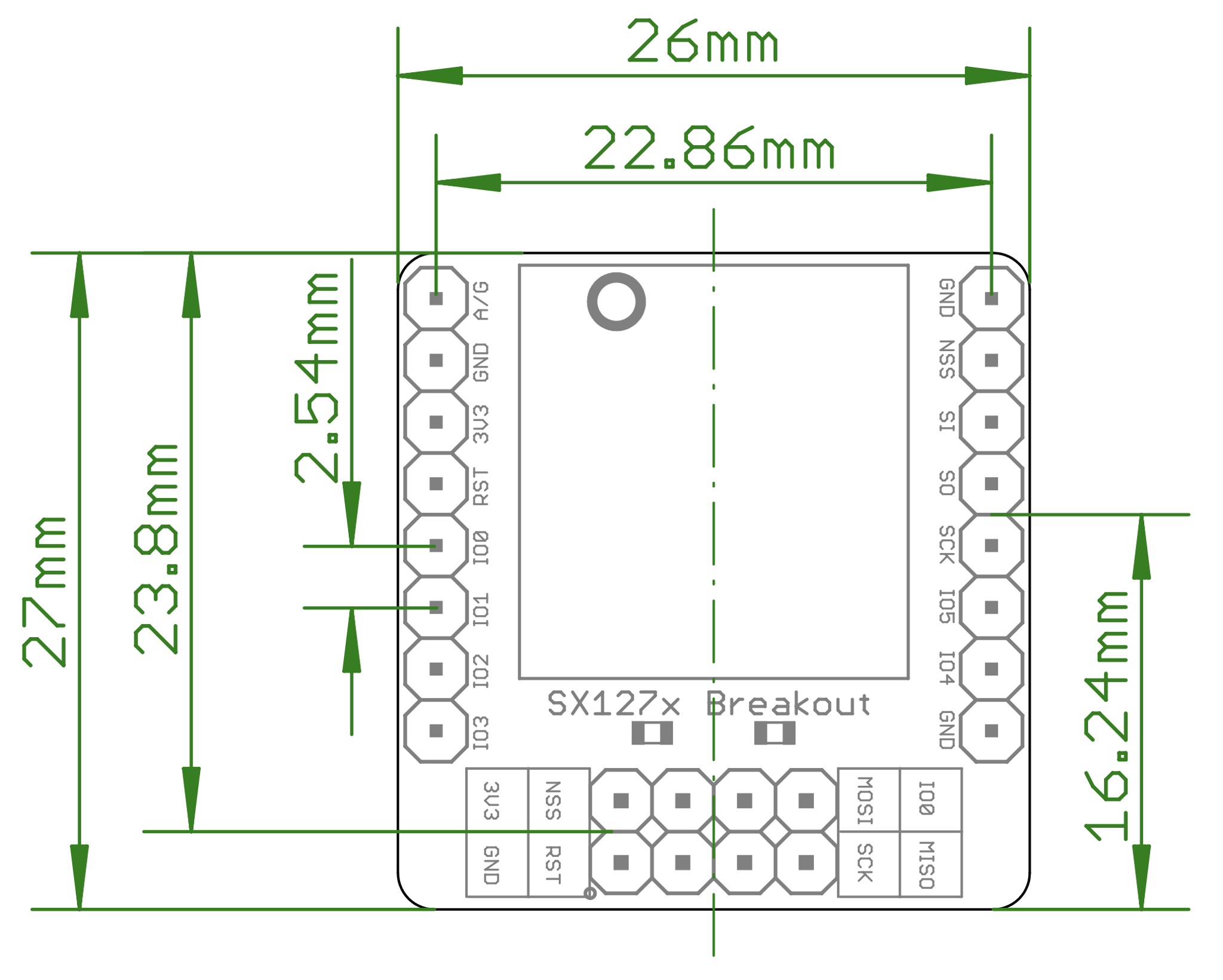 Mạch thu phát RF SPI Lora SX1278 433MHz Ra-02 Ai-Thinker Breakout