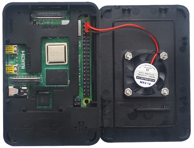 Vỏ Case Raspberry Pi 4 ABS V2 kèm quạt
