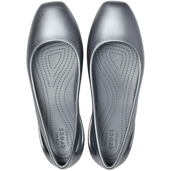 Giày Crocs Sloane Metallic Flat màu xám – Giày dép Crocs Chính Hãng - Xuất  Xịn