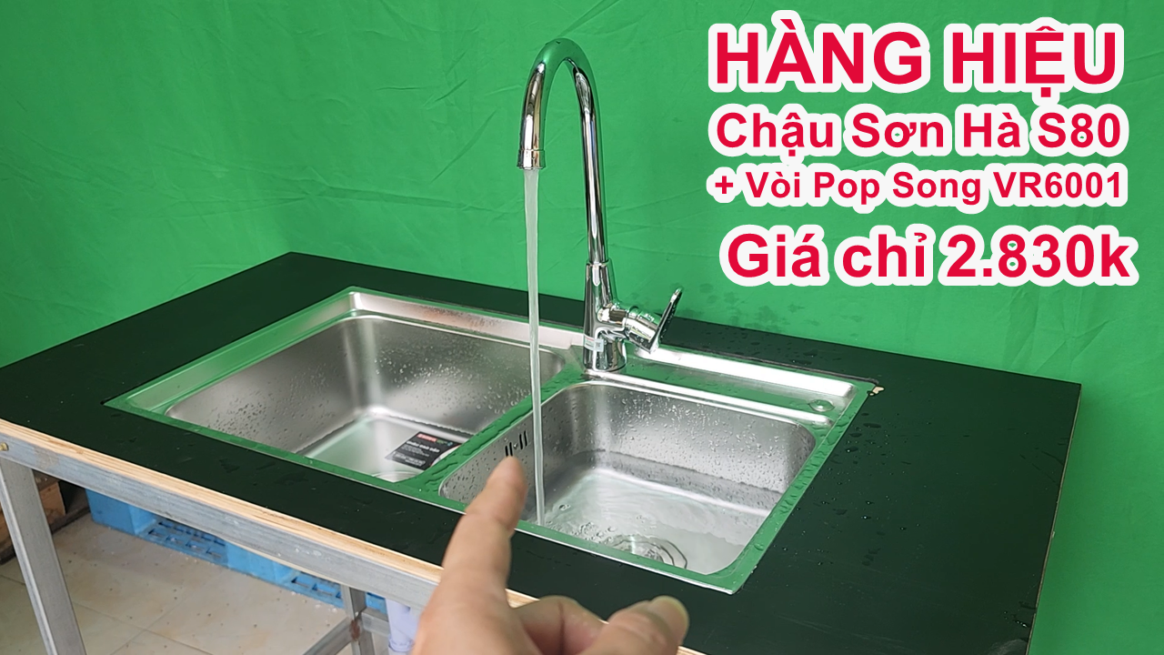 Bộ chậu rửa inox cả vòi tốt nhất trong tầm giá dưới 3 triệu đồng