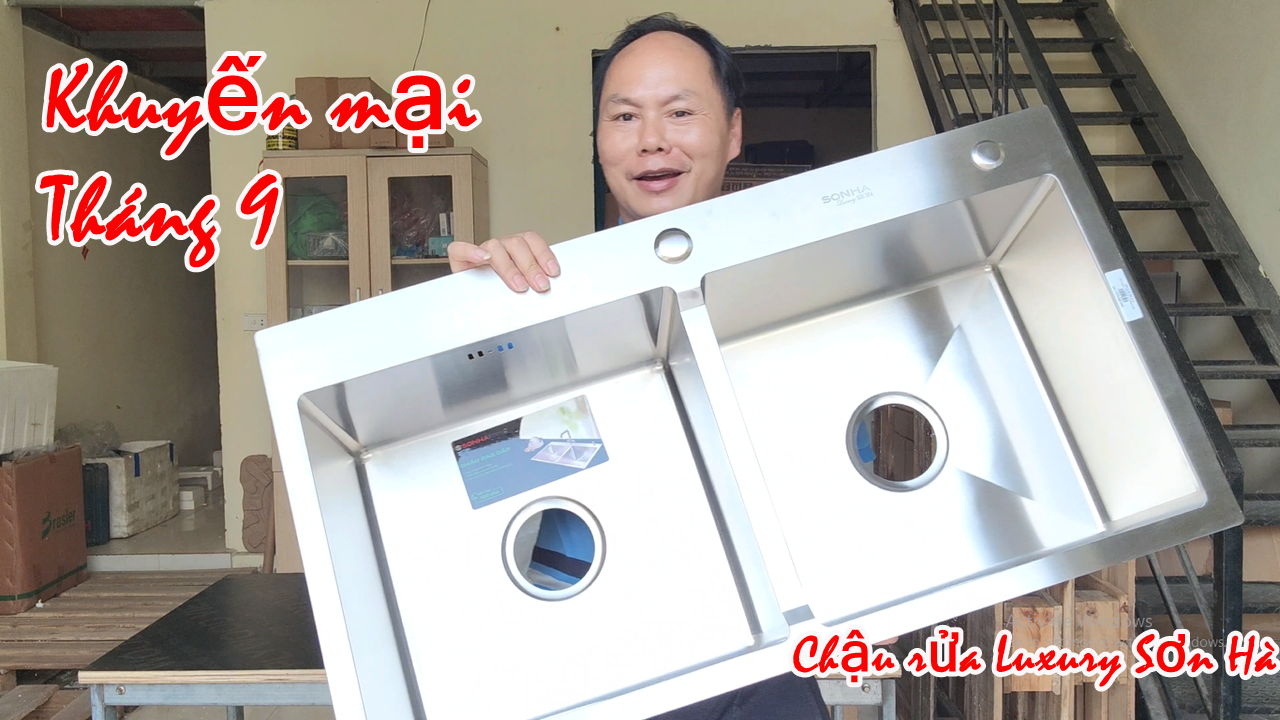 Chậu rửa Sơn Hà Luxury trên đà thành công tiếp tục khuyến mại giá 2.200.000đ