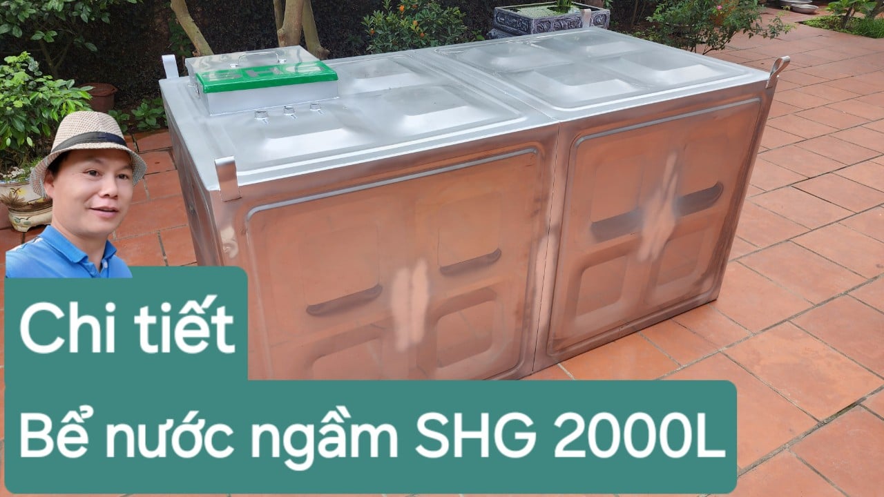 Chi tiết bể nước ngầm SHG 2000L
