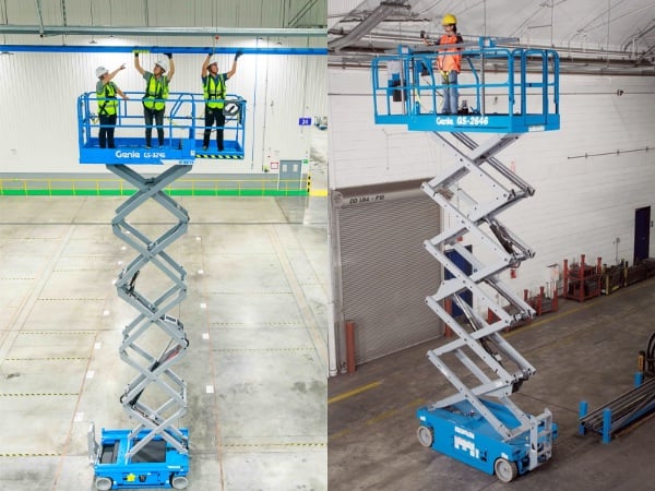 Xe nâng người Genie 10m thường được ứng dụng trong sửa chữa hệ thống kỹ thuật