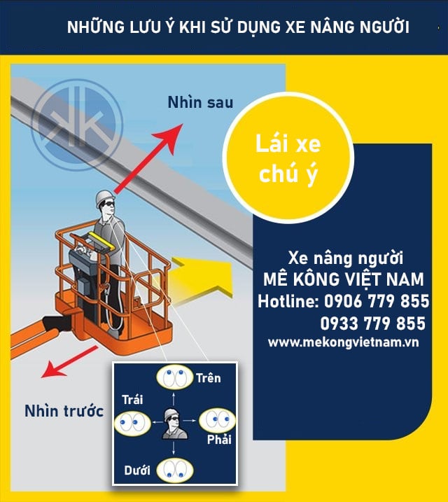 Hướng dẫn vận hành xe nâng người Boom Lift đúng kỹ thuật