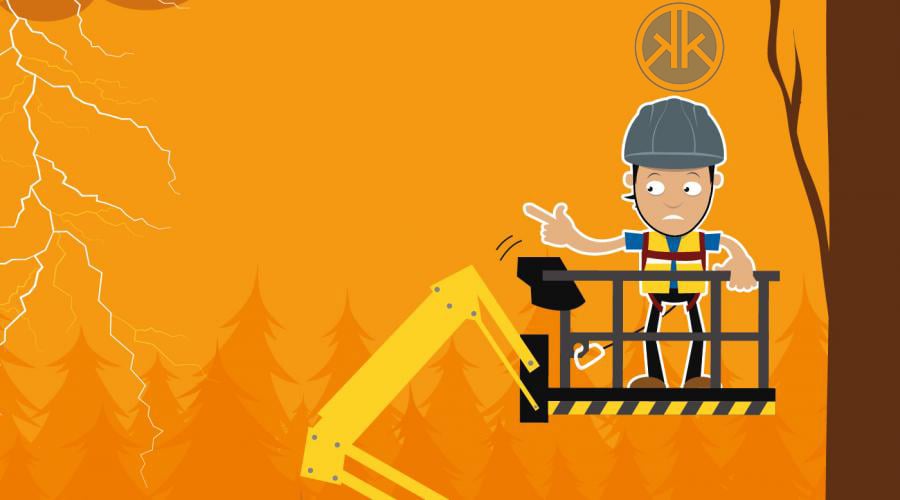 Không vận hành trong môi trường có gió mạnh, mưa lớn, giông sét