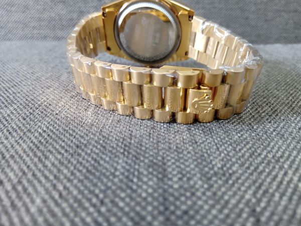 Đồng hồ Rolex nam mạ vàng, mặt xanh, size 36mm, máy nhật - 2