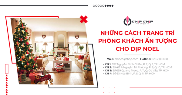 Những Cách Trang Trí Phòng Khách Ấn Tượng Cho Dịp Noel