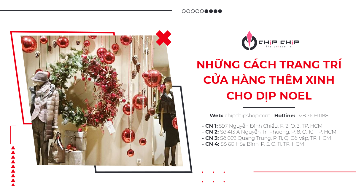 Những Cách Trang Trí Cửa Hàng Thêm Xinh Cho Dịp Noel