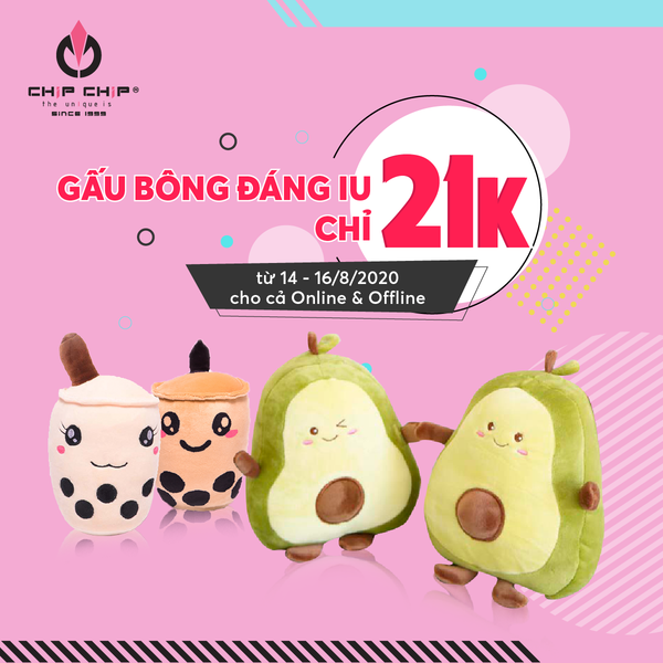 MỪNG SINH NHẬT CHIPCHIP 21 TUỔI - GẤU BÔNG ĐÁNG IU CHỈ 21K