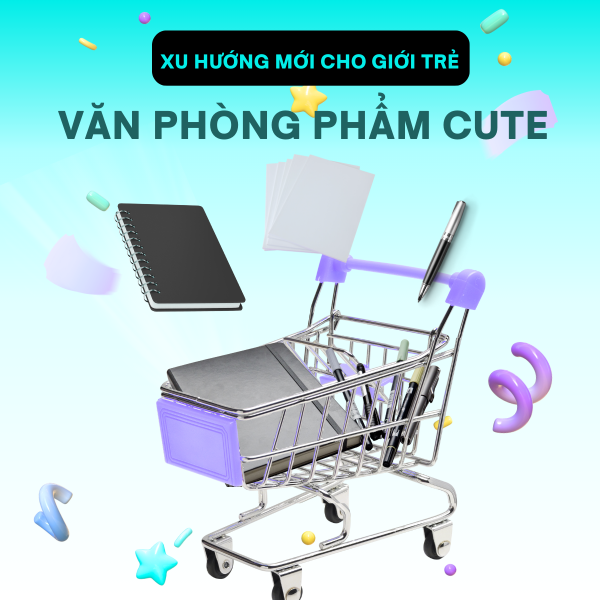 VĂN PHÒNG PHẨM CUTE - XU HƯỚNG MỚI CHO GIỚI TRẺ TẠI CHIPCHIP SHOP