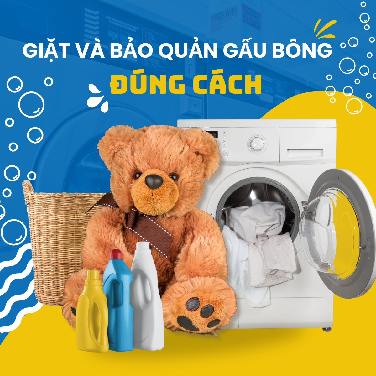 HƯỚNG DẪN KHỬ MÙI HÔI CHO GẤU BÔNG CŨ NHANH CHÓNG
