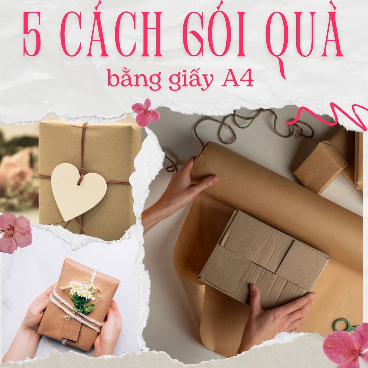 5 Cách Gói Quà Bằng Giấy A4 Đơn Giản Mà Đẹp Lung Linh