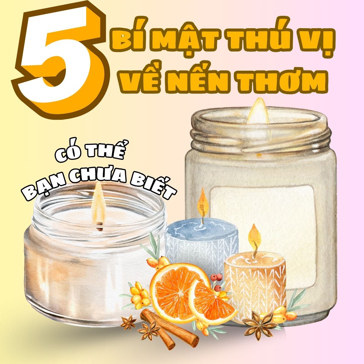 5 Bí Mật Thú Vị Của Nến Thơm Có Thể Bạn Chưa Biết