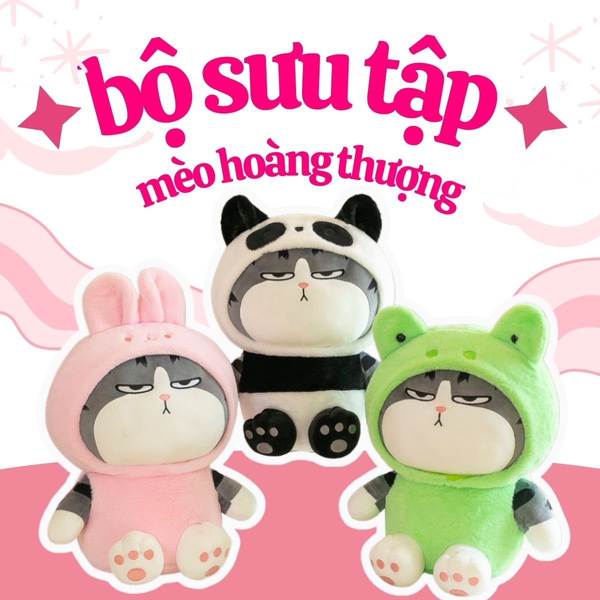 Mèo Hoàng Thượng Siêu Cute: Bộ Sưu Tập Gấu Bông Tại ChipChip Shop