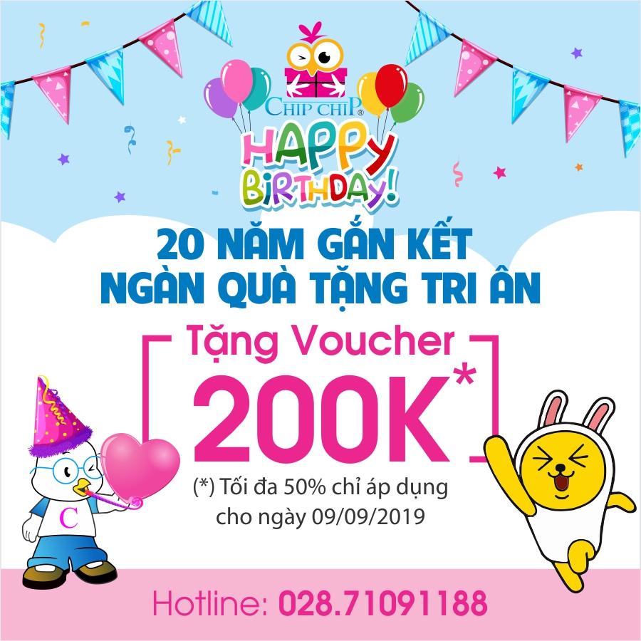 🎁🎁CHIPCHIP TRI ÂN KHÁCH HÀNG MỪNG 20 NĂM THÀNH LẬP 🎁🎁