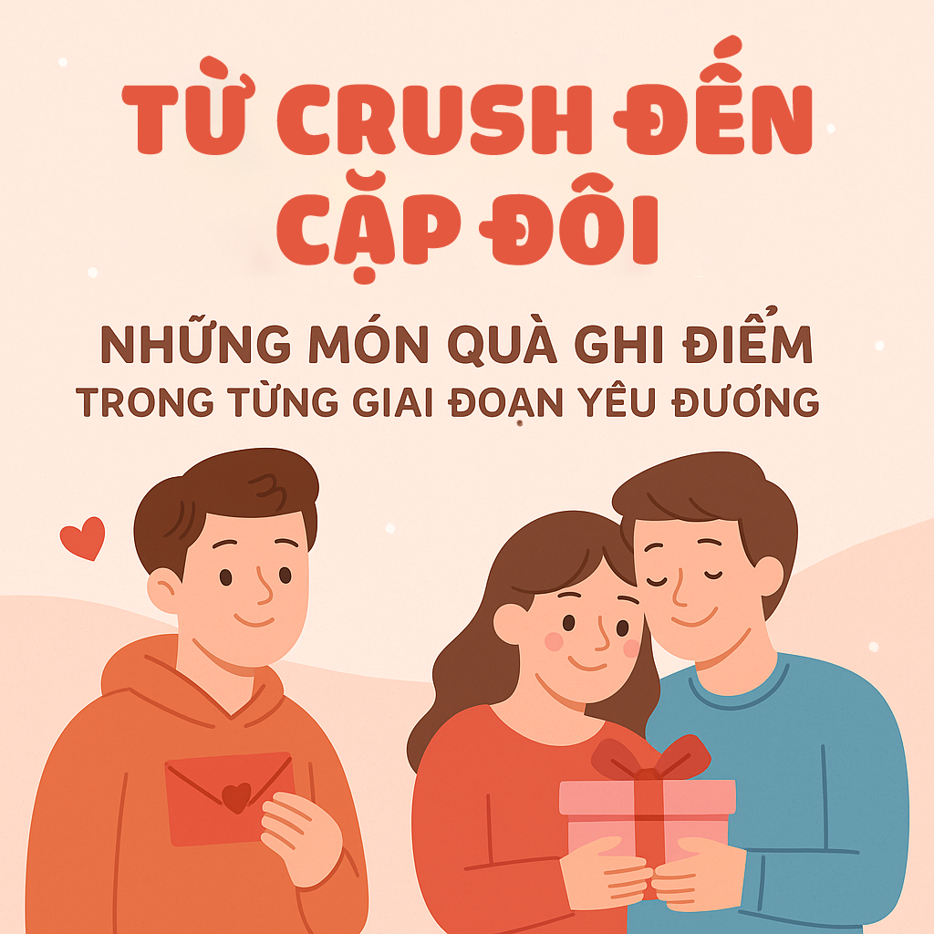 Từ Crush đến Cặp Đôi – Những Món Quà Ghi Điểm Trong Từng Giai Đoạn Yêu Đương