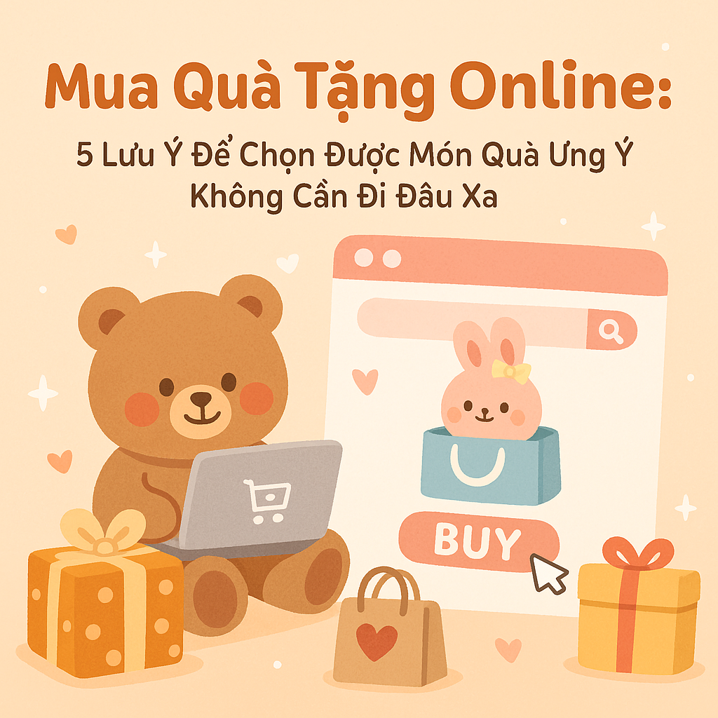 Mua Quà Tặng Online: 5 Lưu Ý Để Chọn Được Món Quà Ưng Ý Không Cần Đi Đâu Xa
