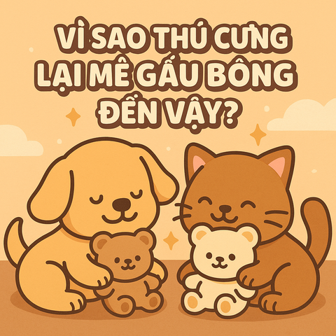 Vì Sao Thú Cưng Lại Mê Gấu Bông Đến Vậy?