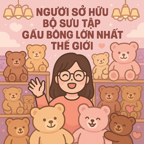 Người Sở Hữu Bộ Sưu Tập Gấu Bông Lớn Nhất Thế Giới là ai?