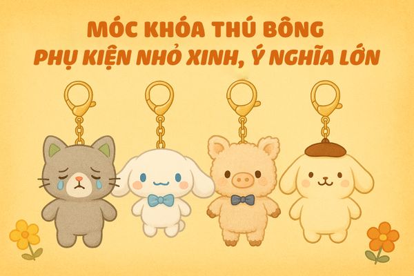 Móc Khóa Thú Bông - Phụ Kiện Nhỏ Xinh, Ý Nghĩa Lớn