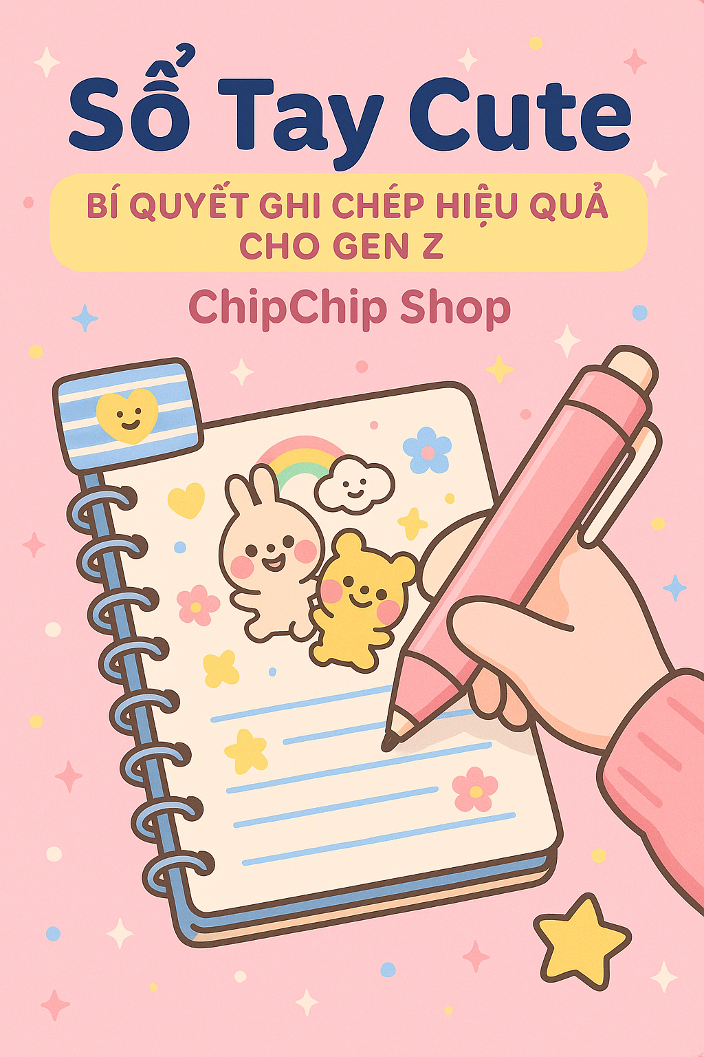 Sổ Tay Cute - Bí Quyết Ghi Chép Hiệu Quả Cho Gen Z Tại ChipChip Shop