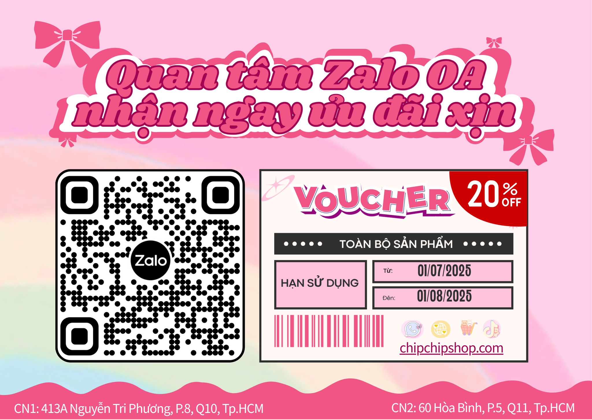 Lần đầu ghé shop, ưu đãi xịn xò dành riêng cho bạn – giảm 20% cho đơn đầu tiên nha !