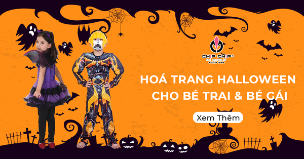 Hóa Trang Halloween Cho Bé Trai Và Bé Gái Độc Đáo