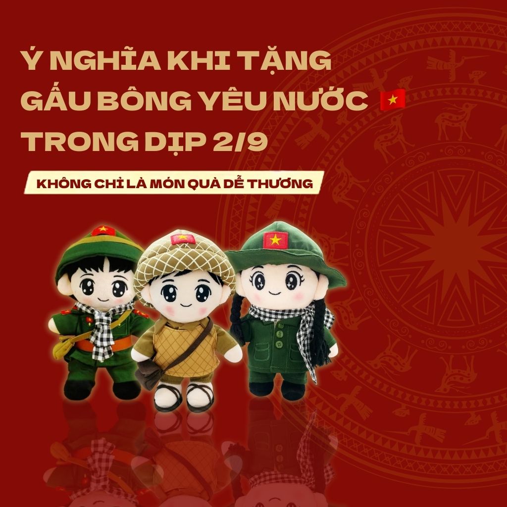 Ý Nghĩa Khi Tặng Gấu Bông Trong Dịp Quốc Khánh 2/9 – Không Chỉ Là Món Quà Dễ Thương