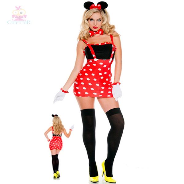 bộ váy mickey chấm bi 3801