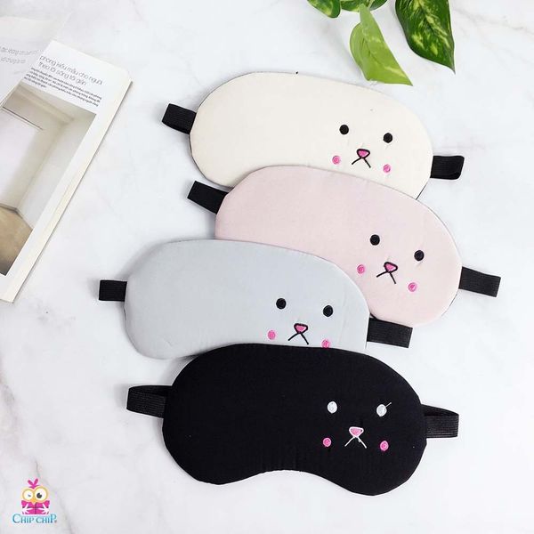 Bịt mắt gấu nằm má hồng