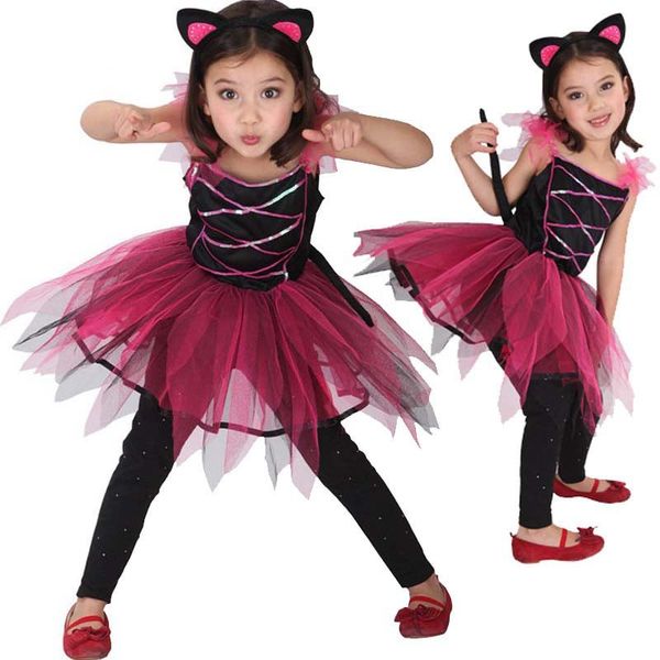 Trang phục Halloween bộ lovely cat girl